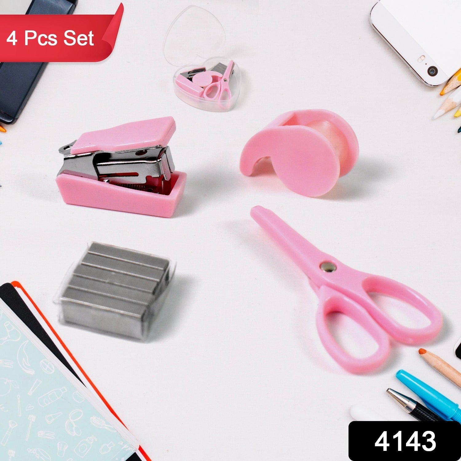 Mini Office Stationery Set (4 Pcs Set) Mini Office Stationery Set (4 Pcs Set)